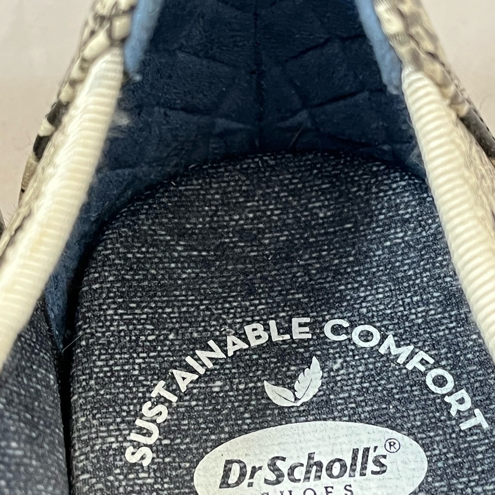 Dr Scholls No Chill Size 7 Brown Snake Print Slip On Be Free Comfort Shoe - Picture 11 of 11